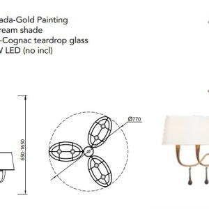 Candelabru elegant design modern Paola 130910 universul-luminii.ro