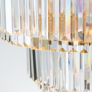 Candelabru, Lustra LED design LUX PRISM, 24K gold plated 94400 universul-luminii.ro