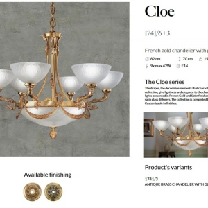 Candelabru LUX design clasic realizat manual Cloe - Img 3