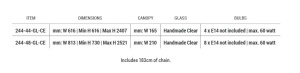 Candelabru LUX design deosebit PIEMONTE lucrat manual, cu 4 surse de lumina - Img 4
