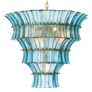 Candelabru LUX design deosebit Toscano albastru - Img 3