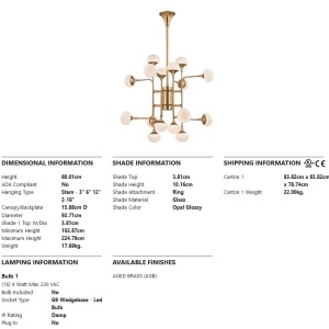 Candelabru LUX design modern FLEMING 126350 universul-luminii.ro