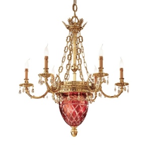 Candelabru LUX realizat manual cu cristale Scholer Edgard, 90cm