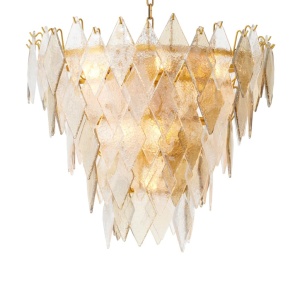 Candelabru LUX, Sticla Realizata Manual, Rhombus S