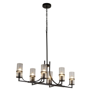 Candelabru modern design elegant Belle negru/clar - Img 1