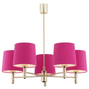 Candelabru modern design elegant PONTE 5L roz