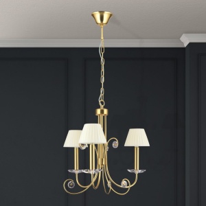 Candelabru stil clasic cu cristal K9 ARIANE 3L auriu 234910 universul-luminii.ro