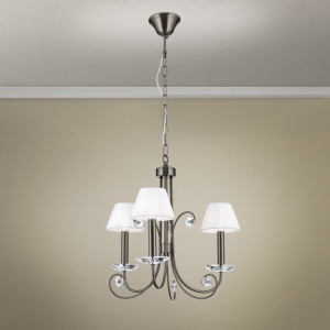 Candelabru stil clasic cu cristal K9 ARIANE 3L nickel inchis 156410 universul-luminii.ro