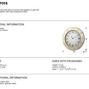Ceas de perete decorativ AURORA 60 SV-593429 - Img 2