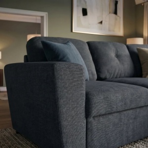 Coltar extensibil, material texturat gri, APARTMENT 245cm - Img 5