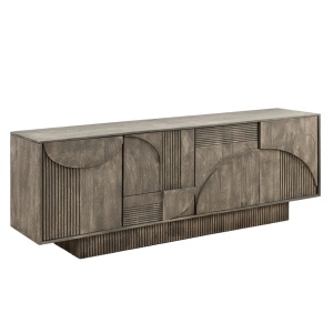 Comoda cu model optic 3D, Lemn, ART DECO 170cm