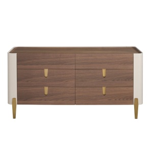 Comoda deosebita design LUX Walnut-Bej - Img 2