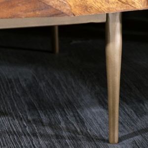 Comoda design industrial Stone Finish 150cm Sheesham - Img 6