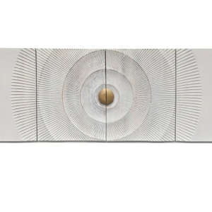 Comoda design vintage Golden Sunset 180cm alb - Img 2