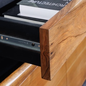 Comoda din lemn masiv GRAND ACACIA 180cm cu iluminat - Img 7