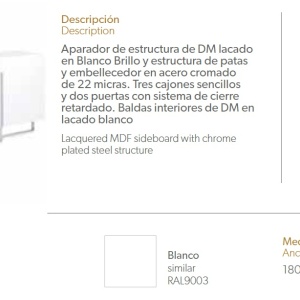 Comoda eleganta design LUX Parma AC-CP1302-E - Img 5