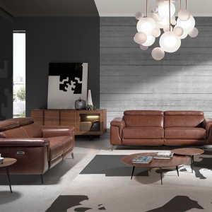 Comoda moderna cu design original si iluminat LED Wood - Img 5