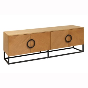 Comoda TV GRANDEZZA 180cm stejar natural