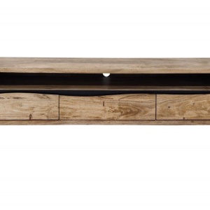 Comoda TV suspendata din lemn de salcam design industrial Mammut 160cm - Img 2