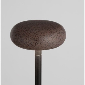 Corp iluminat exterior decorativ cu tarus CAMI H-110cm, ciment rosu - Img 5
