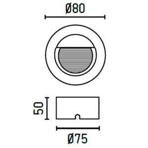 Corp iluminat subacvatic, incastrabil LED IP68 Edel 70455 55870 universul-luminii.ro