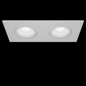 Corp incastrabil cu 2 spoturi directionabile Atom alb MY-DL024-2-02W 75740 universul-luminii.ro