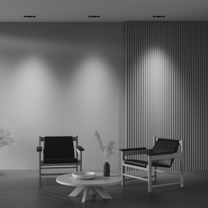 Corp incastrabil cu 2 spoturi LED directionabile Metal Modern negru 150830 universul-luminii.ro
