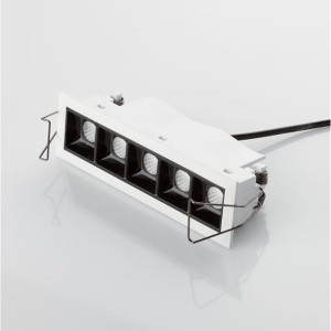 Corp incastrabil tavan fals cu 5 spoturi LED SWAN alb/ negru NVL-9232126 189800 universul-luminii.ro