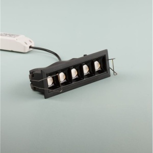Corp incastrabil tavan fals cu 5 spoturi LED SWAN negru NVL-9232127 189810 universul-luminii.ro