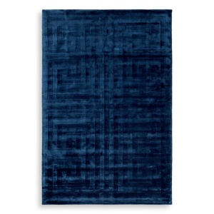 Covor modern din vascoza de culoarea safirului Baldwin 300x400 109277 HZ