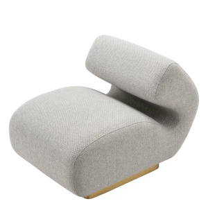 Fotoliu design elegant LUX Sansome, Reve grey - Img 8