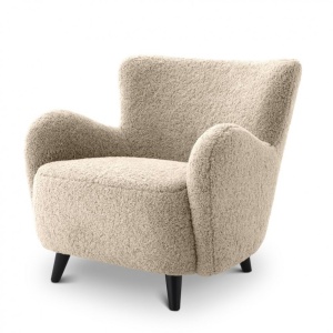 Fotoliu design elegant LUX Svante, sand 114573 HZ