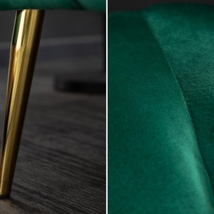 Fotoliu design elegant Noblesse, verde smarald - Img 5
