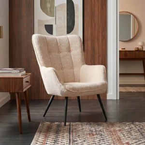 Fotoliu design nordic SCANDINAVIA sampanie