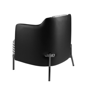 Fotoliu elegant design italian White and Black - Img 3