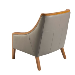 Fotoliu elegant design LUX Grey leather - Img 4