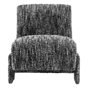Fotoliu elegant design LUX Rockdale, Boucle sonata black - Img 2