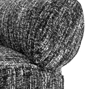 Fotoliu elegant design LUX Urbano, Boucle sonata black - Img 5