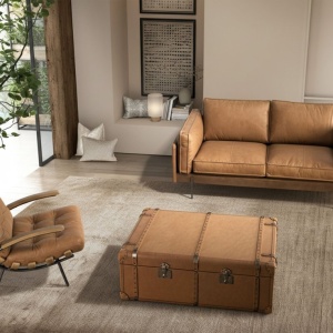 Fotoliu LUX design italian Cowhide brown - Img 8