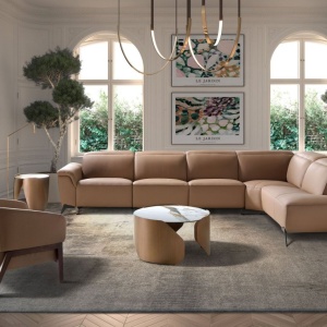 Fotoliu LUX design italian, Piele Naturala, Brown - Img 6