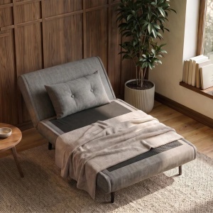 Fotoliu Pat SMART MULTIFUNCTION 100cm catifea gri