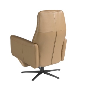 Fotoliu pivotant, functie relax si port USB, tapitat cu piele George - Img 3