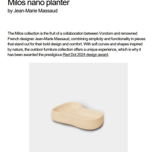 Ghiveci plante design decorativ modern exterior/interior MILOS NANO I - Img 5
