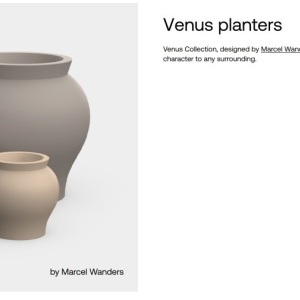 Ghiveci plante design decorativ modern exterior/interior Venus 83x80cm - Img 4