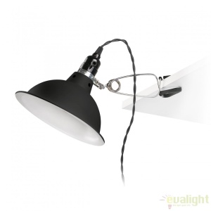 Lampa cu clips design Industrial Style PEPPER negru 64169