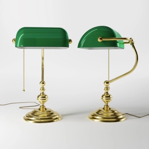 Lampa de birou din alama design clasic Banker - Img 2