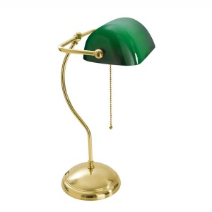 Lampa de birou din alama design clasic Banker