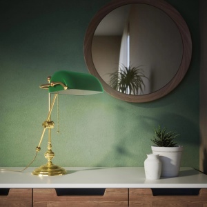 Lampa de birou din alama design clasic Banker - Img 9