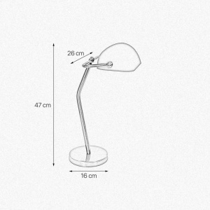 Lampa de birou din alama design clasic Banker - Img 3