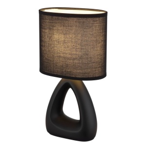 Lampa de masa ceramica neagra TRIANGLE